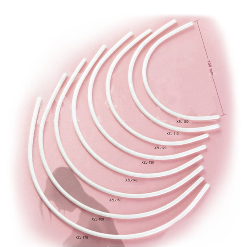 Plastic bra underwire