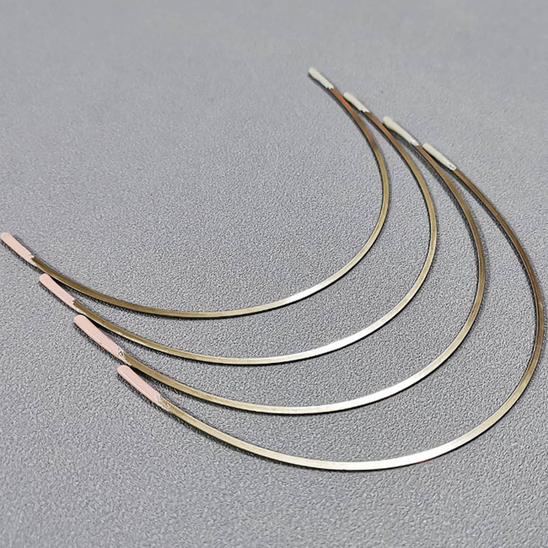 Titanium memory bra wire