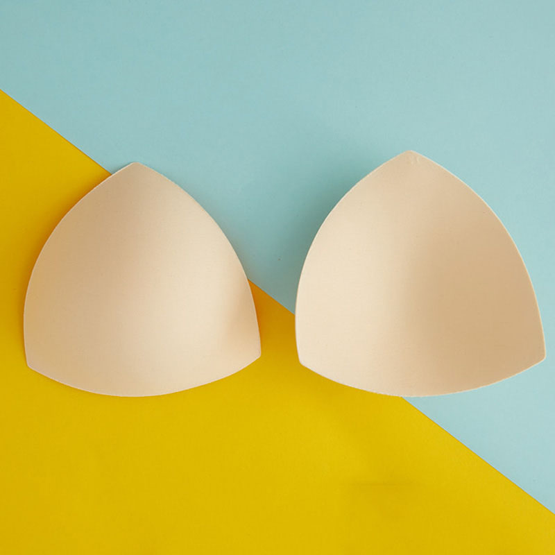 Triangle shape bra cup