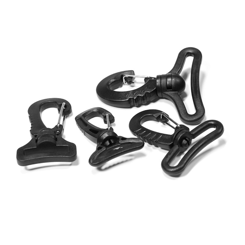 Plastic swivel snap clip hooks