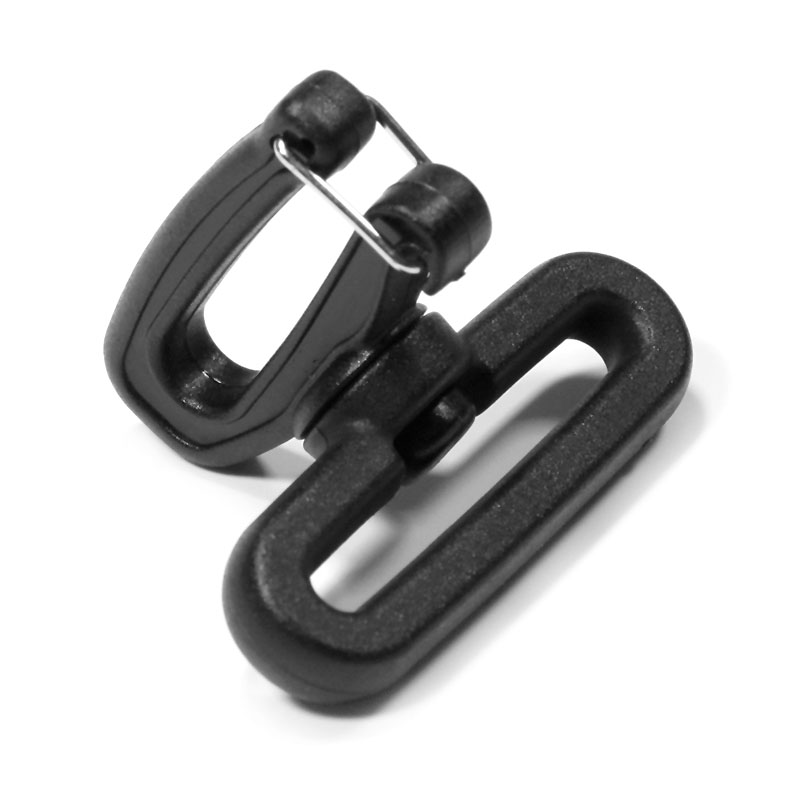 Plastic swivel snap clip hooks