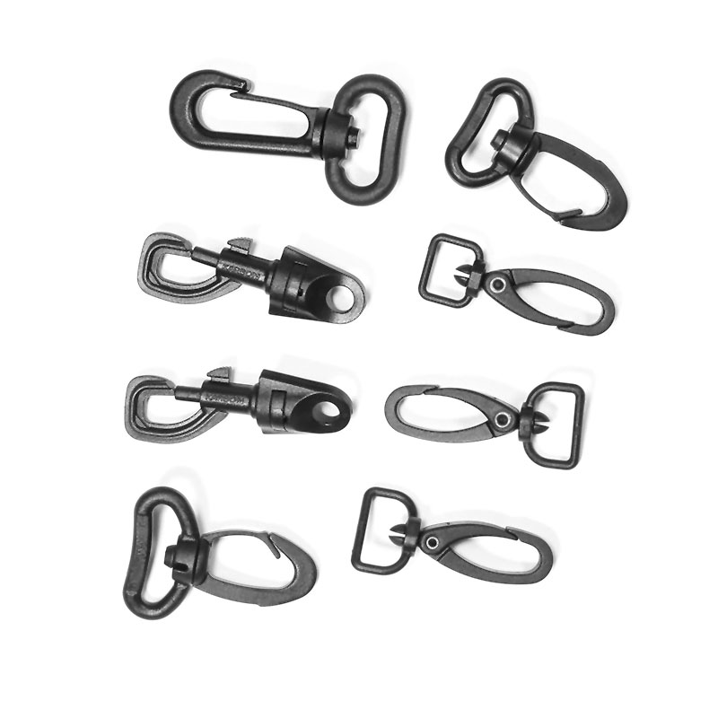 Plastic swivel snap clip hooks